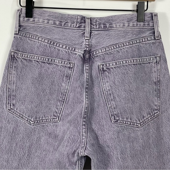 AGOLDE 90’s Pinch Waist High Rise Straight Jeans Ashberry Purple Size 27 - Picture 8 of 11